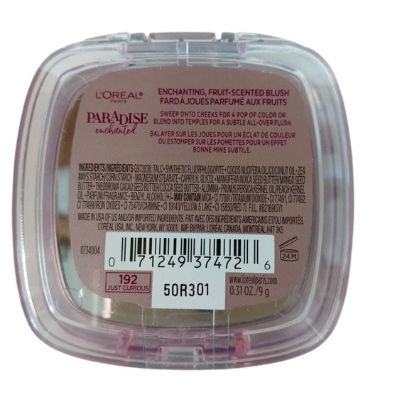 L'oreal Blush Just Curious 192 Paris Paradise Enchanted Fruit Scented Shade New - Picture 10 of 10